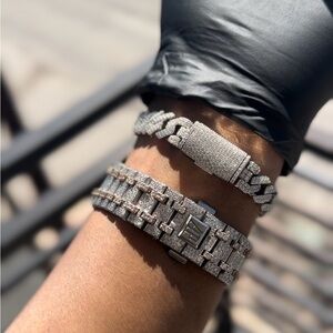 Flooded AP & Cuban Bracelet Bundle